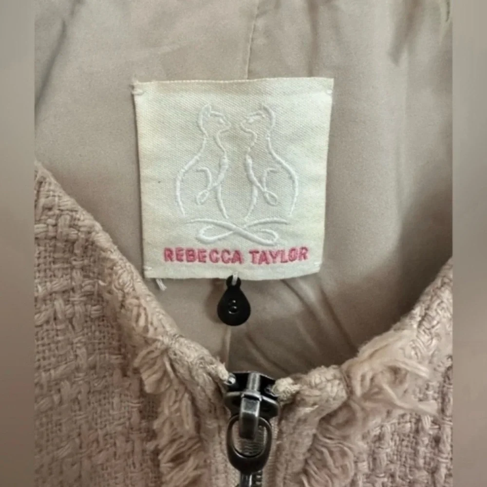 Rebecca Taylor Tweed Zip Up Blazer - Picture 5 of 16